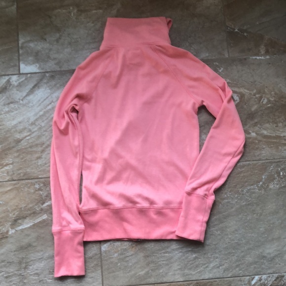 Peach Cowl Neck Zip Up - Picture 6 of 6